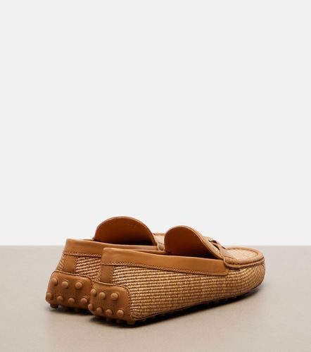 Mocasines Gommino de rafia con piel - Tod's - Modalova
