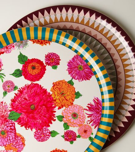 Bandeja Bright Blooms de abedul estampada - La DoubleJ - Modalova
