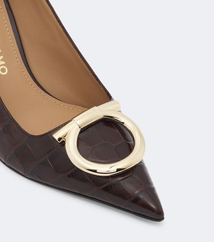 Lara Gancini croc-effect leather pumps - Ferragamo - Modalova