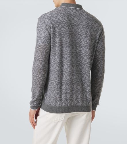 Zigzag cashmere polo sweater - Missoni - Modalova