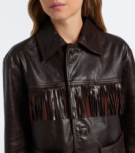 Fringed leather jacket - Polo Ralph Lauren - Modalova