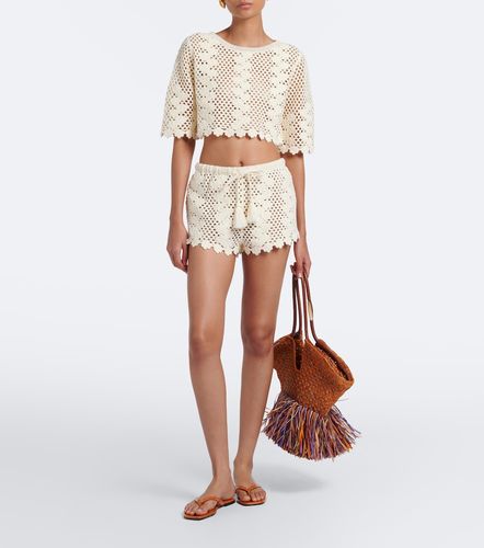 Top cropped Saskia de croché de algodón - Posse - Modalova