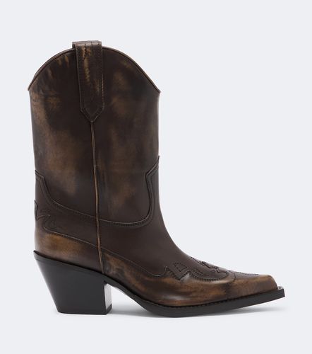 Dakota distressed leather cowboy boots - Paris Texas - Modalova