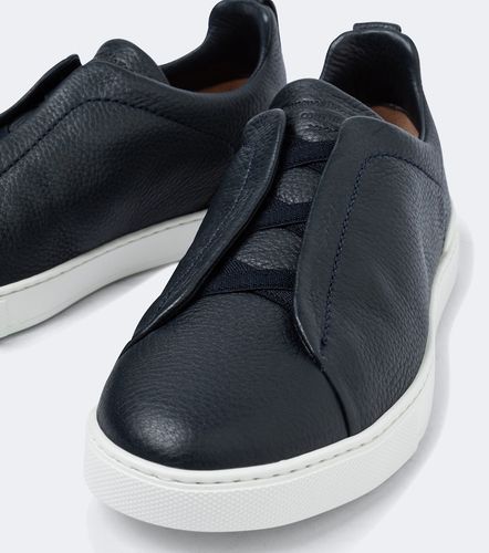 Triple Stitch leather sneakers - Zegna - Modalova