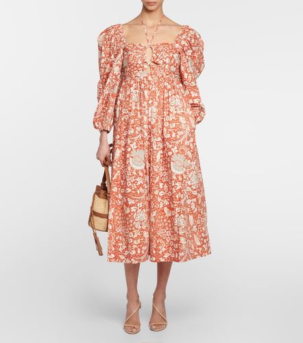 Vestido midi Alessa de algodón estampado - Ulla Johnson - Modalova