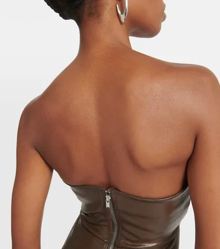 Strapless coated denim gown - Rick Owens - Modalova
