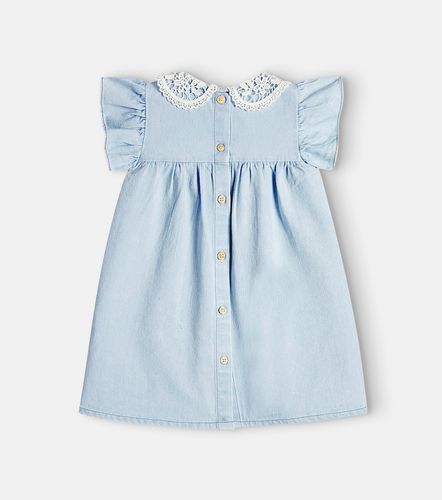 Bebé - vestido Franca de chambray con encaje - C'era Una Volta - Modalova