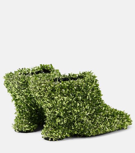 Glitter metallic wedge mules - Dries Van Noten - Modalova