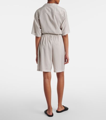 Shorts Zinnia de seda a rayas - The Row - Modalova