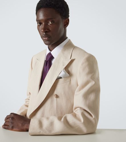 Charvet Checked silk pocket square - Charvet - Modalova
