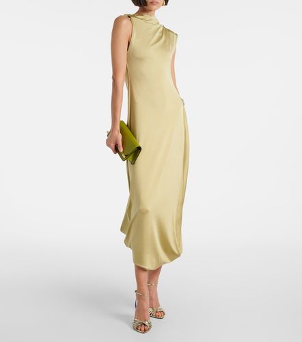 Victoria Beckham Abito midi in raso - Victoria Beckham - Modalova
