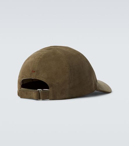 Logo embroidered suede baseball cap - Loro Piana - Modalova