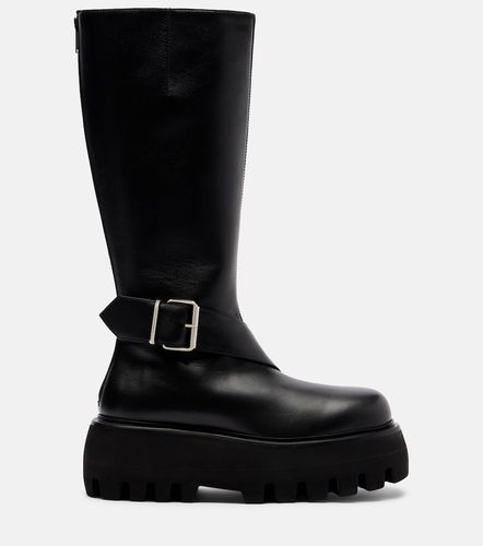 Botas altas con plataforma Sofa de piel - McQueen - Modalova