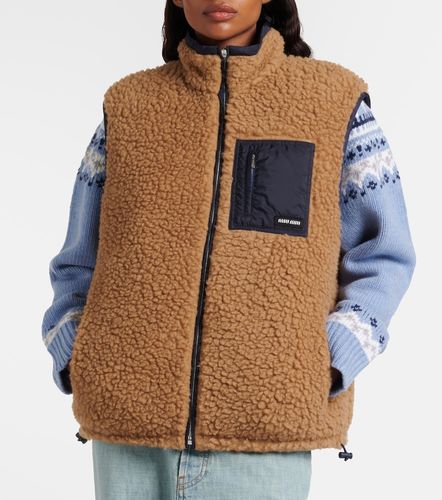 Miu Miu Wool-blend teddy down vest - Miu Miu - Modalova