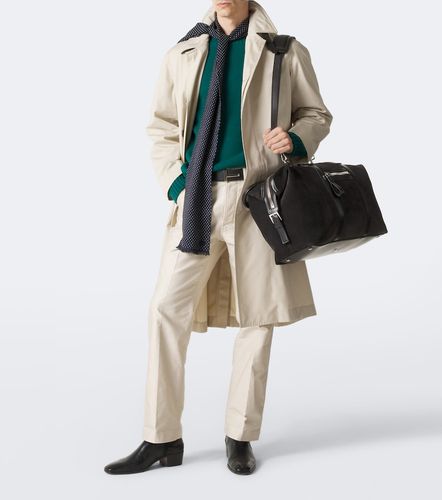 Buckley leather-trimmed suede duffel bag - Tom Ford - Modalova