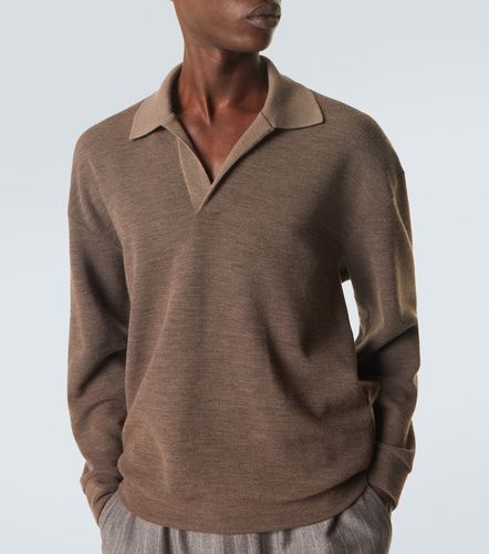 Virgin wool polo sweater - Giorgio Armani - Modalova