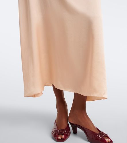 Chloé Midikleid aus Seidensatin mit Spitze - Chloe - Modalova