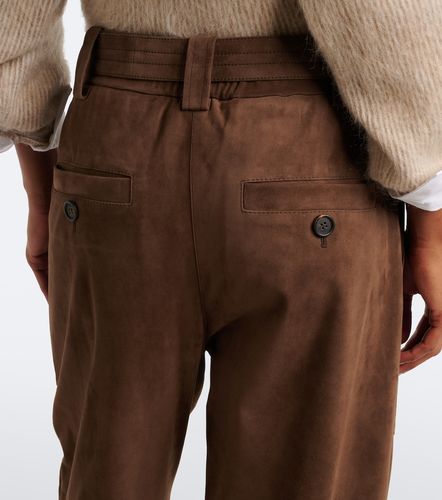 Hose aus Veloursleder - Brunello Cucinelli - Modalova