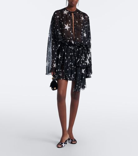 Vestido corto de chifón de seda estampado - Dolce&Gabbana - Modalova