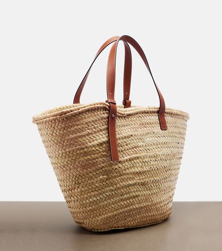 Large leather-trimmed basket tote - Loewe - Modalova