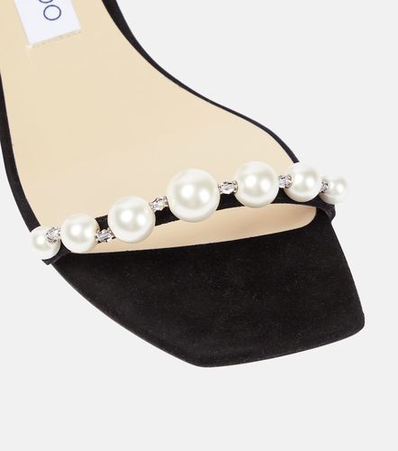 Sandali Amara 45 in suede con perle - Jimmy Choo - Modalova