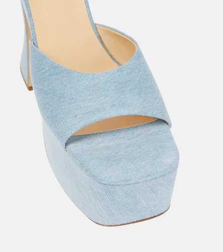 Mules en denim con plataforma - Magda Butrym - Modalova