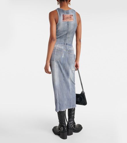 Mid-rise printed denim midi skirt - Acne Studios - Modalova