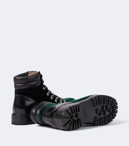 Botas Janka de terciopelo con piel - Manolo Blahnik - Modalova