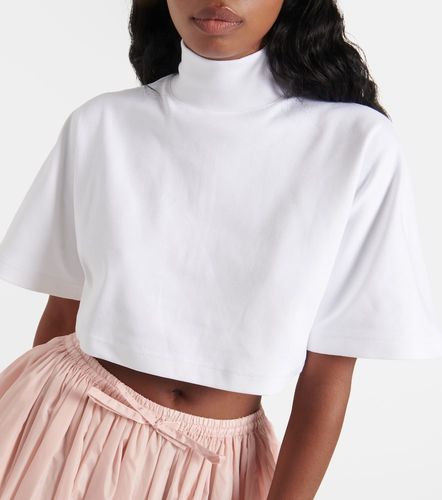 Alaïa Top de cuello alto de algodón - Alaia - Modalova
