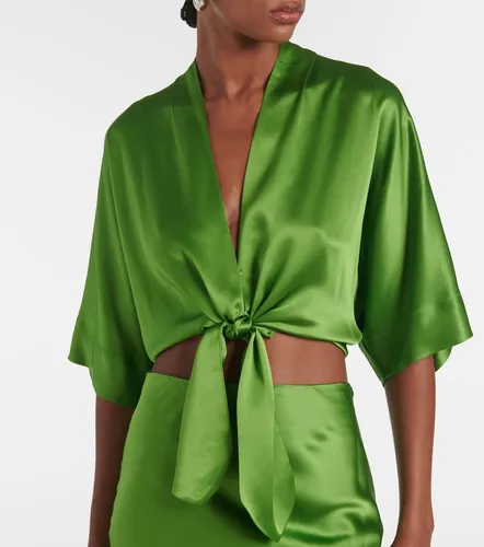 The Sei Cropped silk satin blouse - The Sei - Modalova