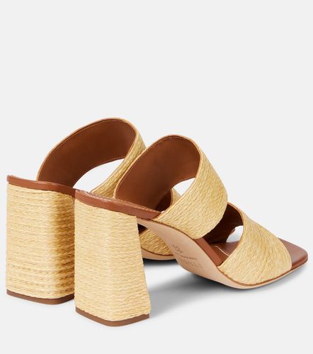 Skylar raffia and leather mules - Staud - Modalova