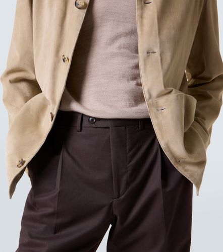 Pantaloni regular Amo in cotone e cashmere - Saman Amel - Modalova
