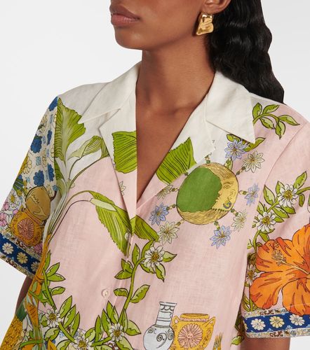 Alémais Camisa Hazel de lino estampada - Alemais - Modalova