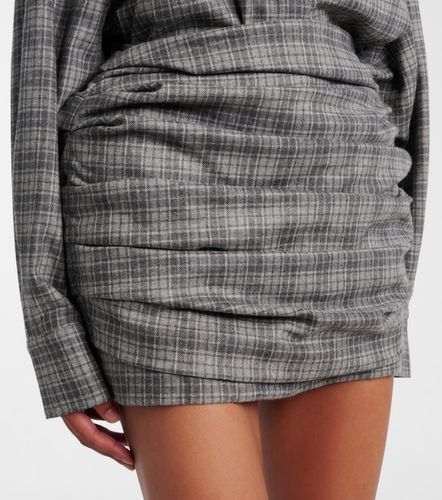 Checked wool and cashmere miniskirt - Magda Butrym - Modalova