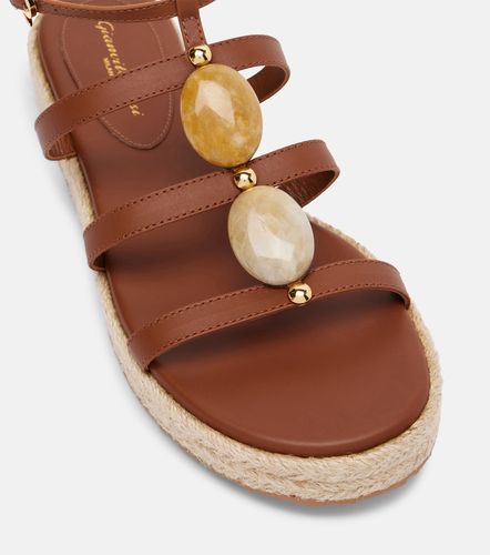 Sandalias de piel adornadas - Gianvito Rossi - Modalova