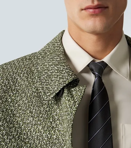Horsebit striped silk jacquard tie - Gucci - Modalova