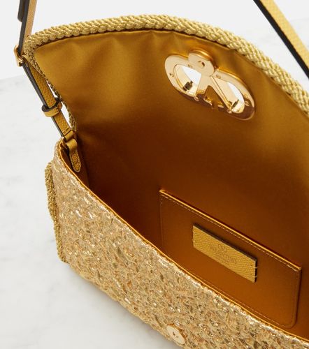 Borsa a spalla DeVain Small in jacquard cloqué - Valentino Garavani - Modalova