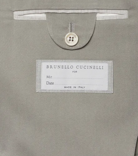 Double-breasted silk suit jacket - Brunello Cucinelli - Modalova