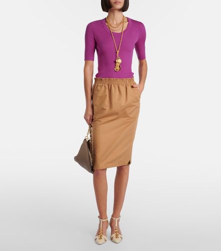 Chloé Bleistiftrock aus Gabardine - Chloe - Modalova