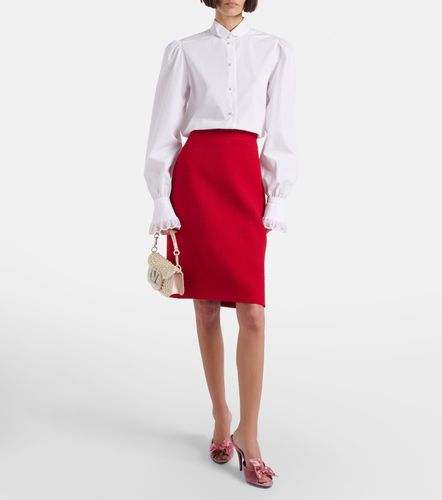 Blusa de popelín de algodón bordada - Valentino - Modalova