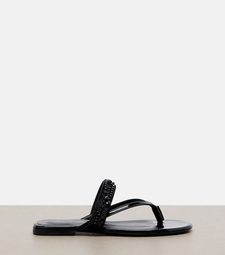 Embellished patent leather thong sandals - Dries Van Noten - Modalova