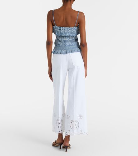 The Eyelet embroidered flared jeans - Frame - Modalova