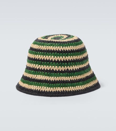 Paula's Ibiza striped raffia bucket hat - Loewe - Modalova