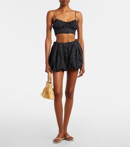 Lucia polka-dot linen crop top - Faithfull - Modalova