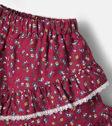 Falda Bloom de algodón floral con volantes - The New Society - Modalova
