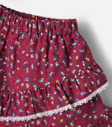 Falda Bloom de algodón floral con volantes - The New Society - Modalova
