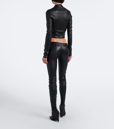 Gucci Leather slim pants - Gucci - Modalova
