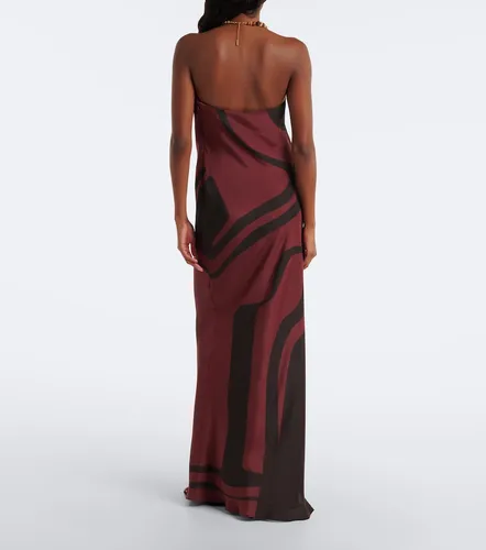 SIR Printed silk satin maxi dress - SIR - Modalova