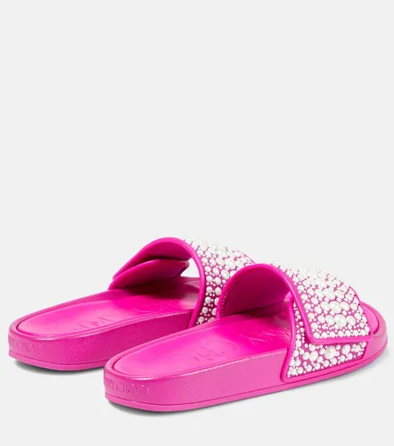 Jimmy Choo Fitz embellished slides - Jimmy Choo - Modalova