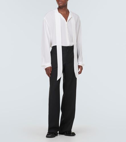 Wool-blend straight pants - Dolce&Gabbana - Modalova